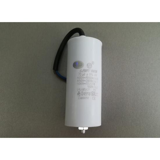 Üzemi kondenzátor 70 µF kábeles